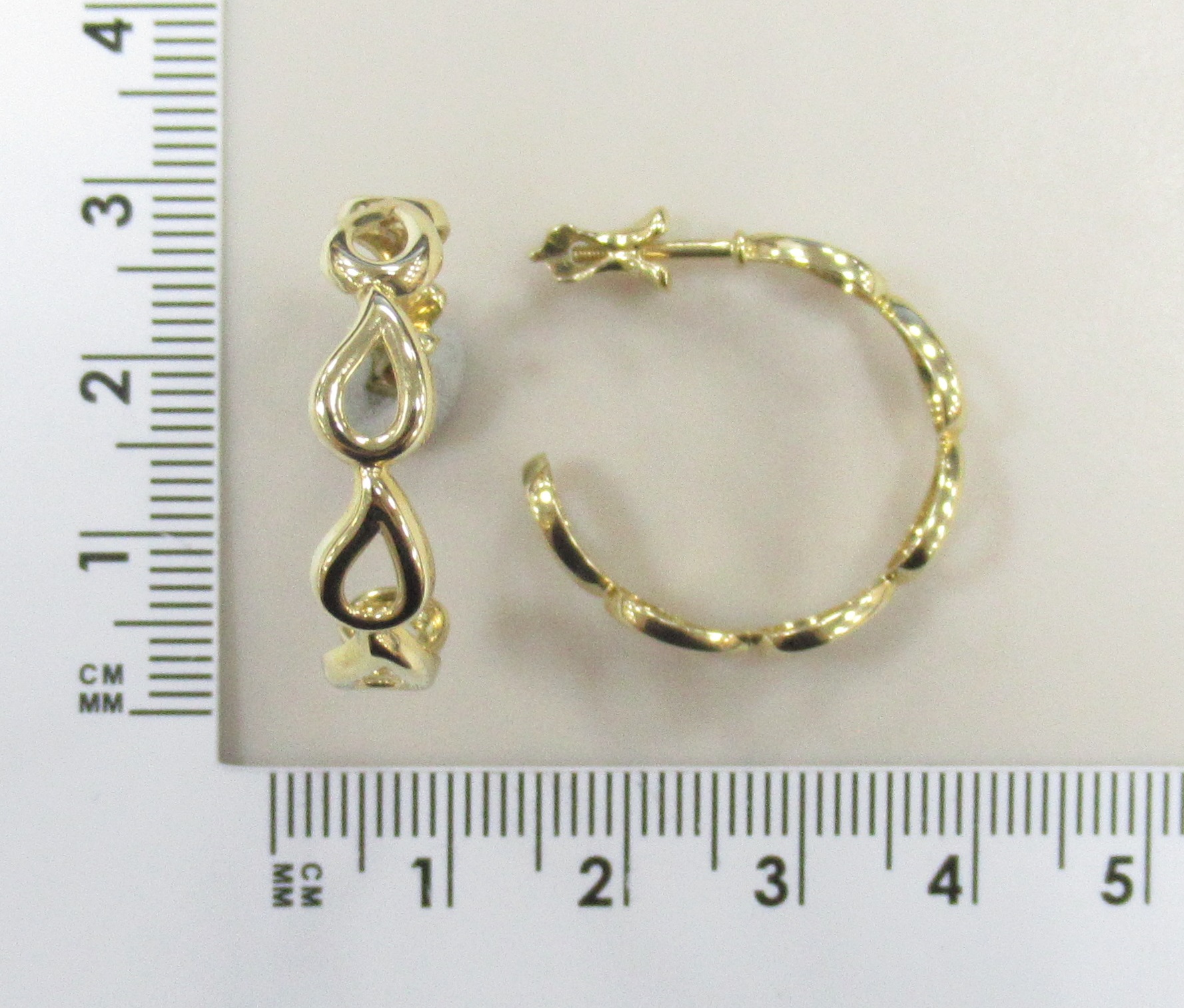 Серьги из желтого золота